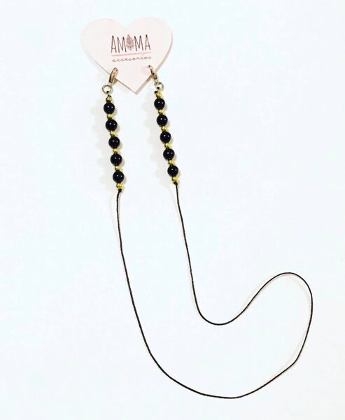 Holder Negro con dorado $400