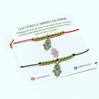Pack x 2 Hilo Rojo Manito de Fátima - $450