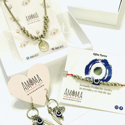 AMMA BOX “Ojo Turco” - Colgante + Pulsera + Aros