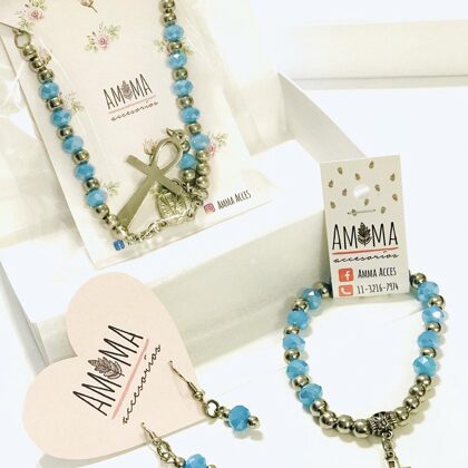 AMMA BOX “Rosario” - Colgante + Pulsera + Aros