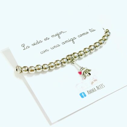 Pulsera elástica BÁSICA “TORRE EIFFEL” - $350