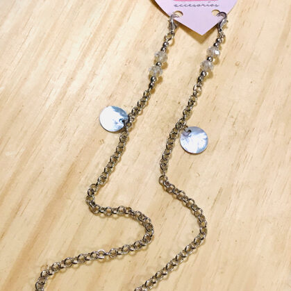 Holder Cristal - 3 usos: sujeta barbijo/ collar/ pulsera