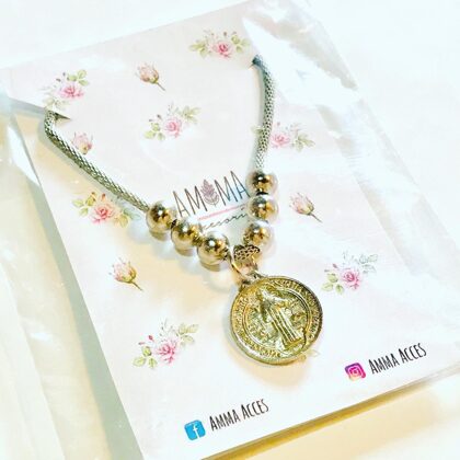 Collar “SAN BENITO” - Medalla doble faz - $580