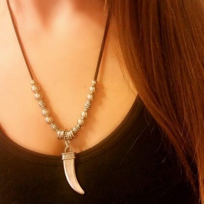 Colgante Choker “CUERNITO contra la ENVIDIA - $580